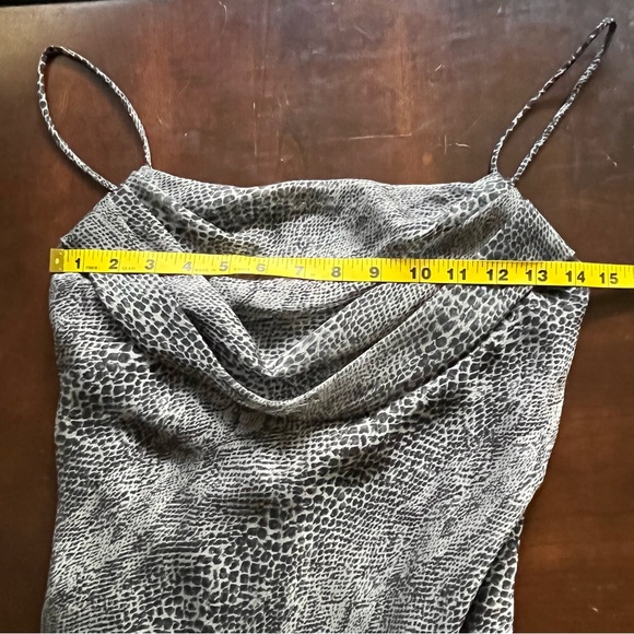 Vintage Y2K Jump Apparel Maxi Animal Print Snake Prom Formal Slip Dress Sz 3/4 - Picture 10 of 10